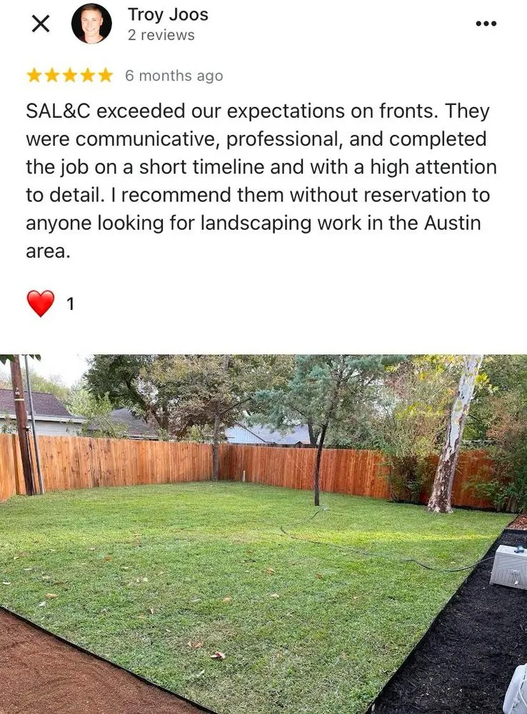 Professional yard maintenance for year-round maintenance in Austin, TX by South Austin Landscaping & Construction