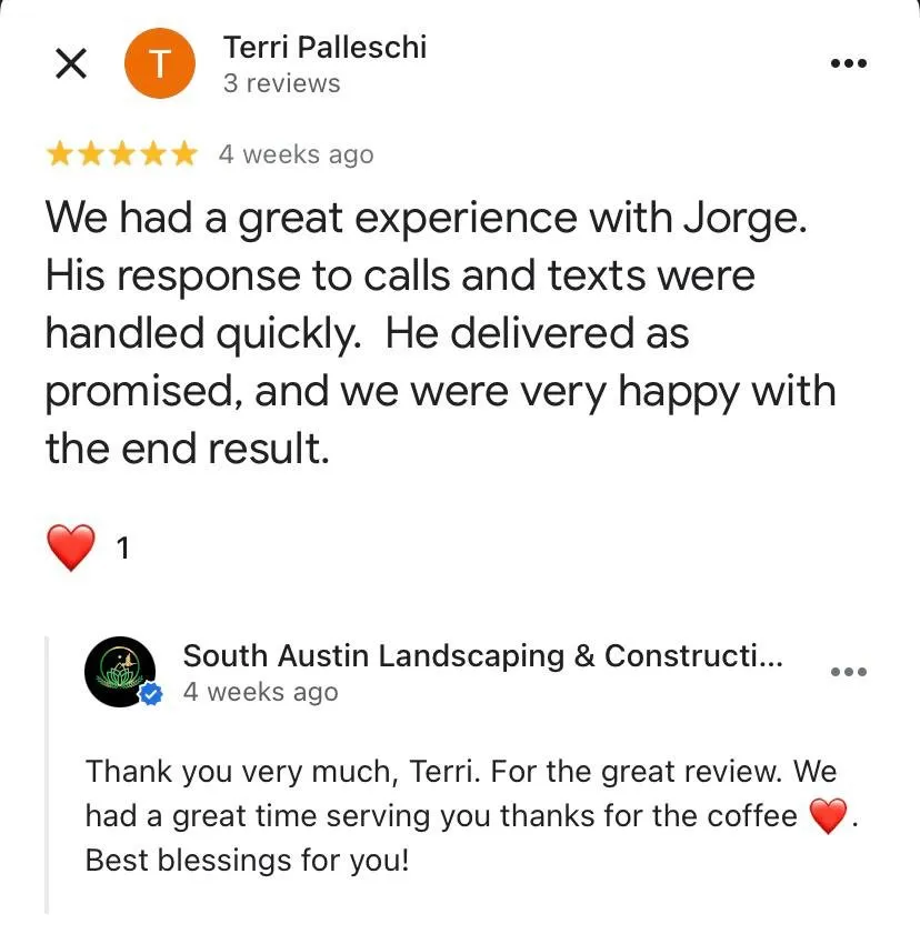 Affordable landscape design in Austin, TX by South Austin Landscaping & Construction