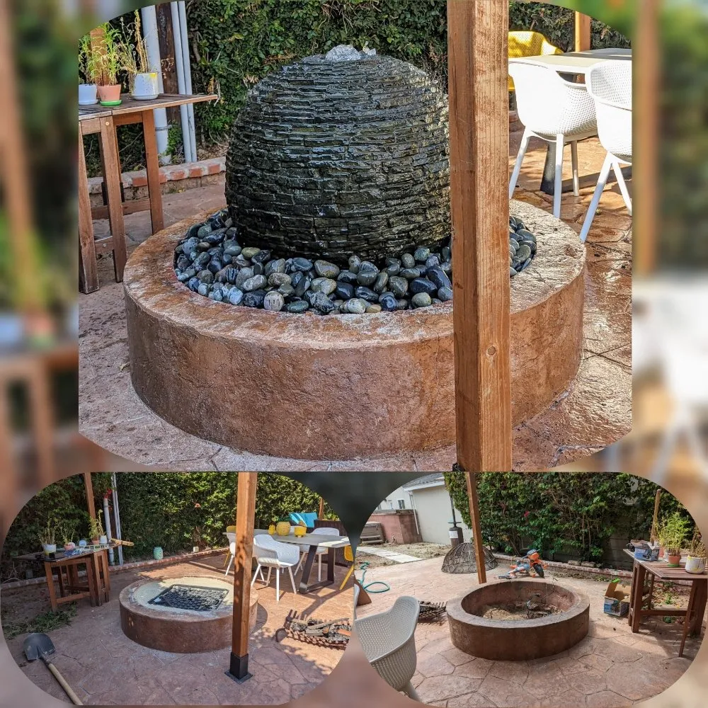 Professional garden landscaping with custom design in Bakersfield, CA by South Bay Lawn Care and Landscaping