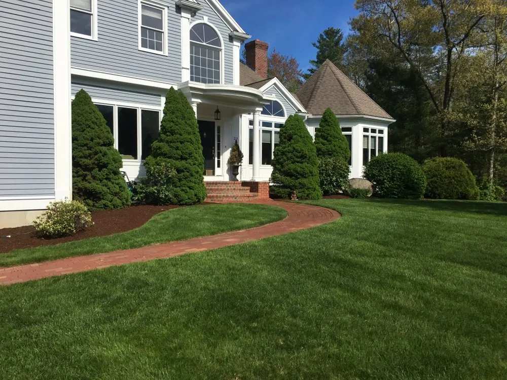Top-rated landscape installation with custom design in Duxbury, MA by South East Property Managment