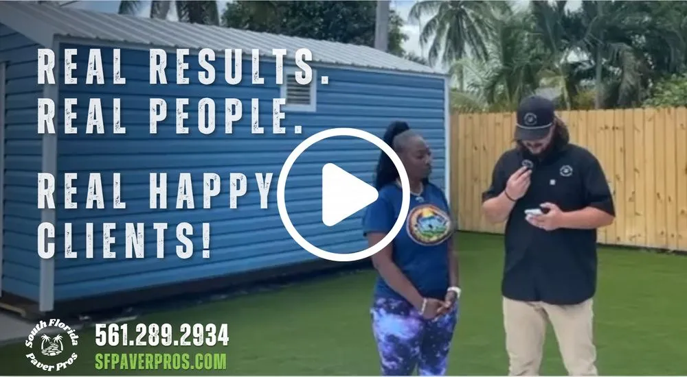 Professional landscape installation in Boca Raton, FL by South Florida Paver Pros