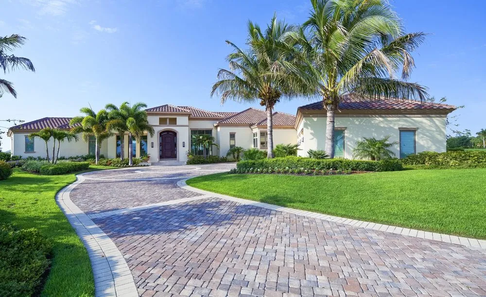 Local lawn care service with custom design in Boca Raton, FL by South Florida Paving Company