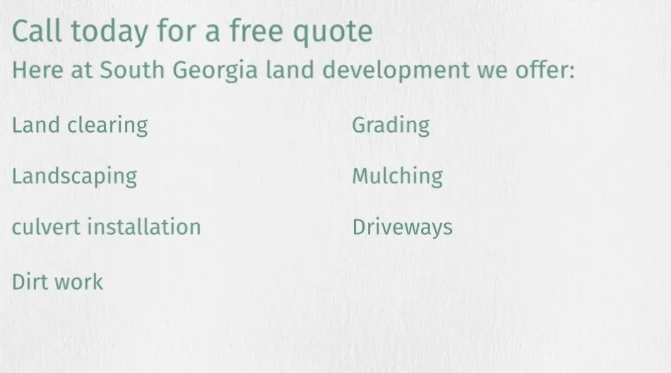 Local lawn mowing service for outdoor upgrades in Adrian, GA by South Georgia Land Development & More