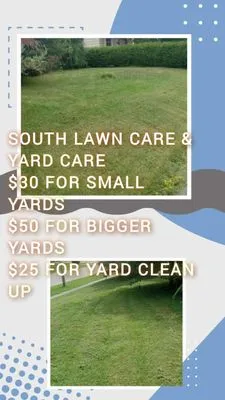 South Lawn Care And Yard Care Logo