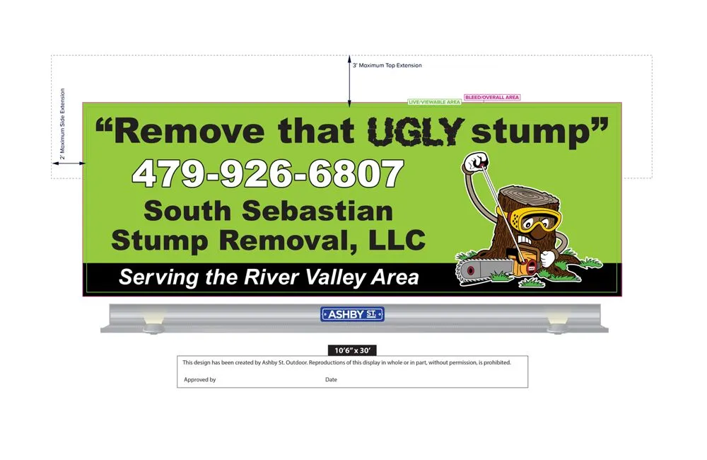 Local landscape design in Greenwood, AR - South Sebastian Stump Removal