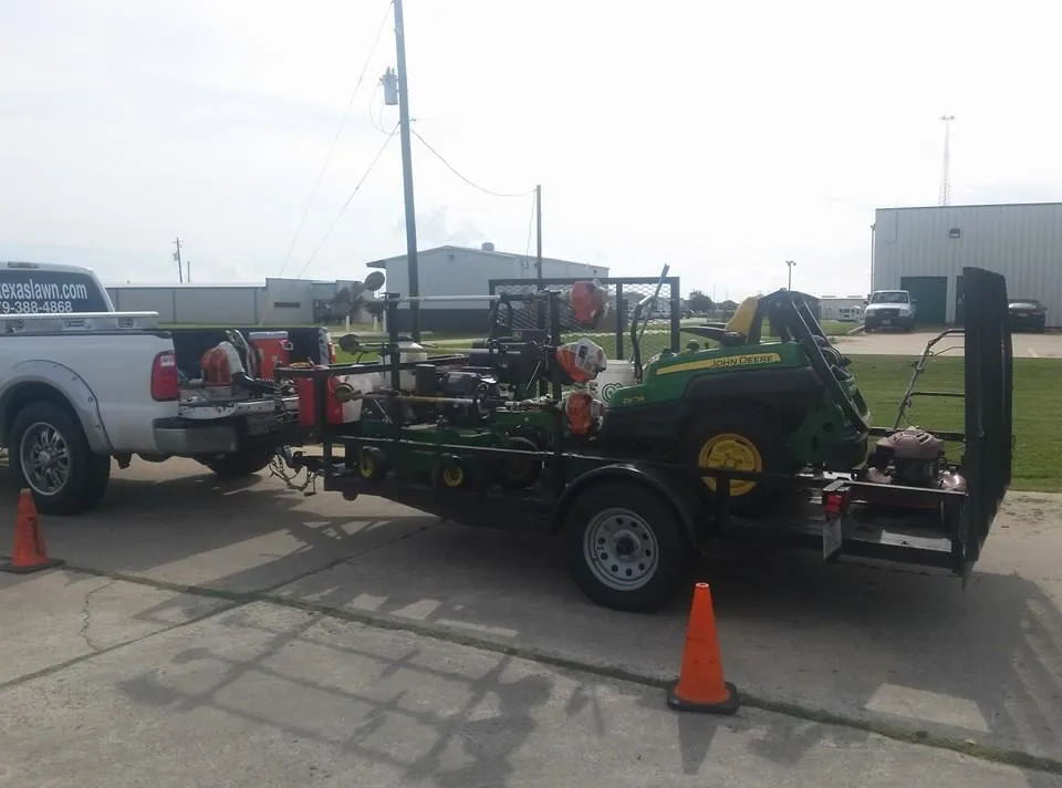 Professional outdoor landscaping in Freeport, TX by South Texas Lawn Service