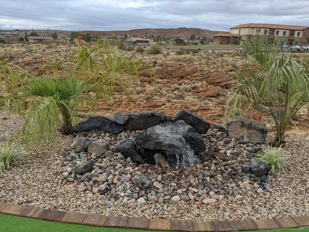 Custom landscape installation in St. George, UT - South Valley Landscaping