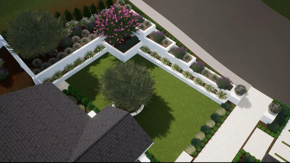 Custom garden landscaping in Costa Mesa, CA by Southcal Landscape