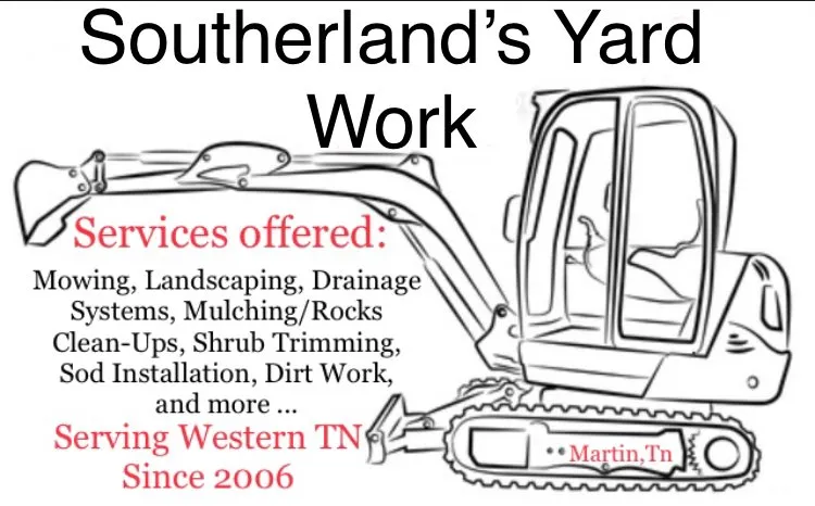 Professional outdoor landscaping experts serving Martin, TN - Southerland's Yard Work
