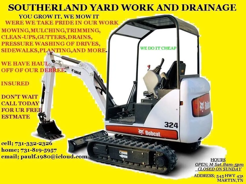 Trusted residential landscaping experts serving Martin, TN - Southerland's Yard Work