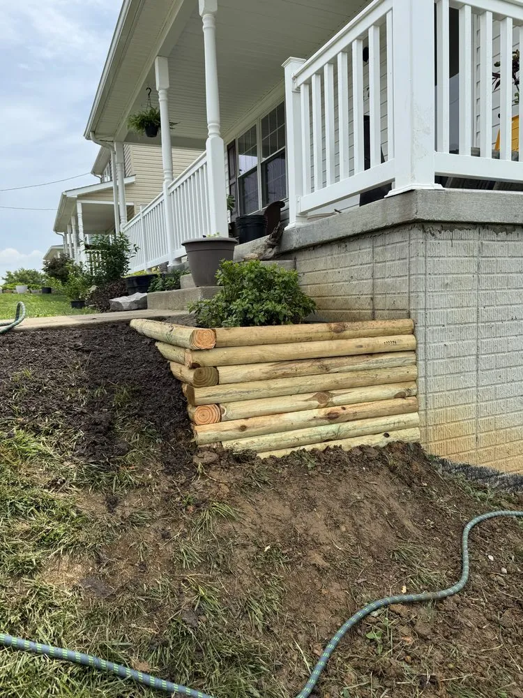 Custom yard maintenance with custom design in Strasburg, VA by Southern Comfort Landscaping