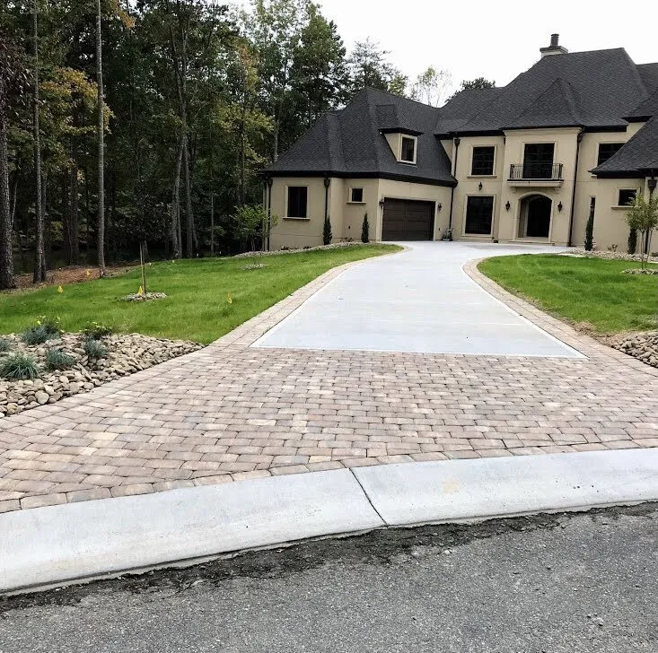 Professional landscape installation with custom design in Maiden, NC by Southern Creations Landscaping