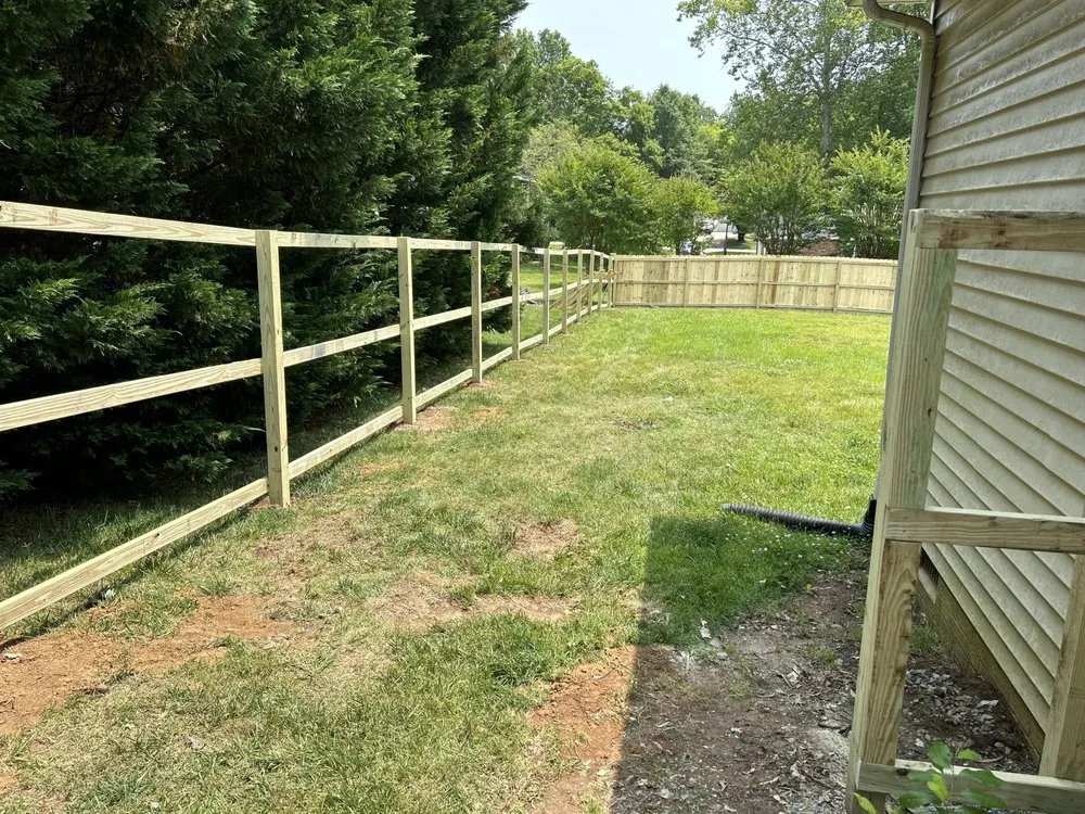 Custom landscape design with custom design in Colfax, NC by Southern Cutz Lawn Care, Landscaping & Fencing Solutions