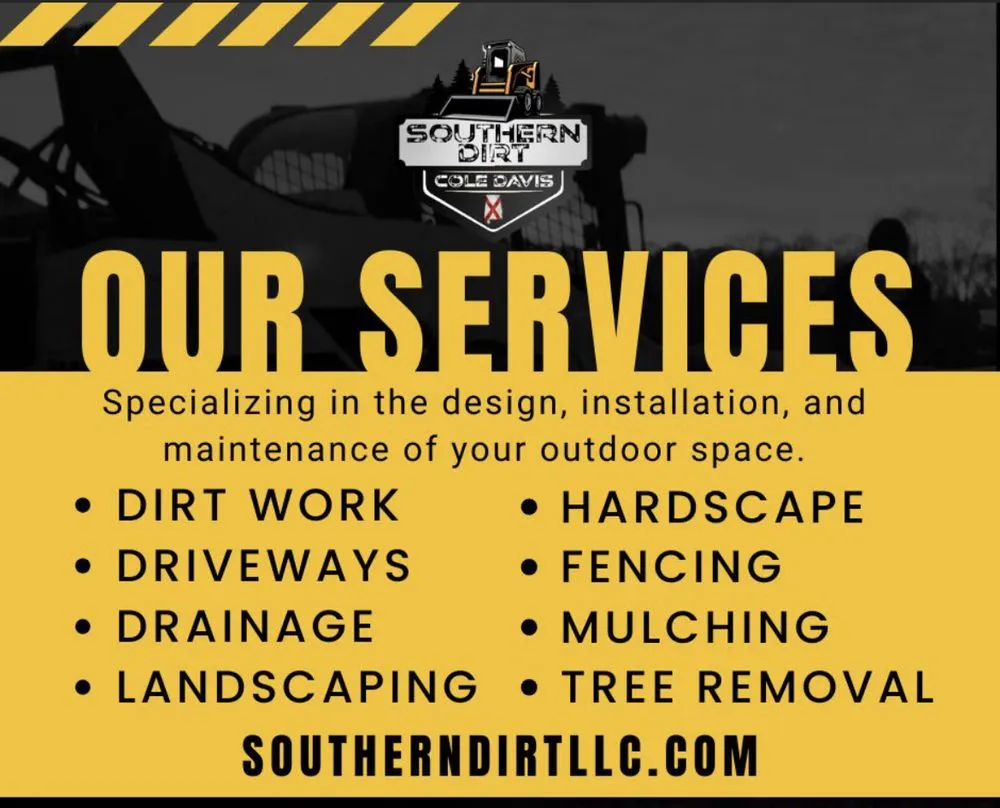 Local landscape installation in Harpersville, AL by Southern Dirt