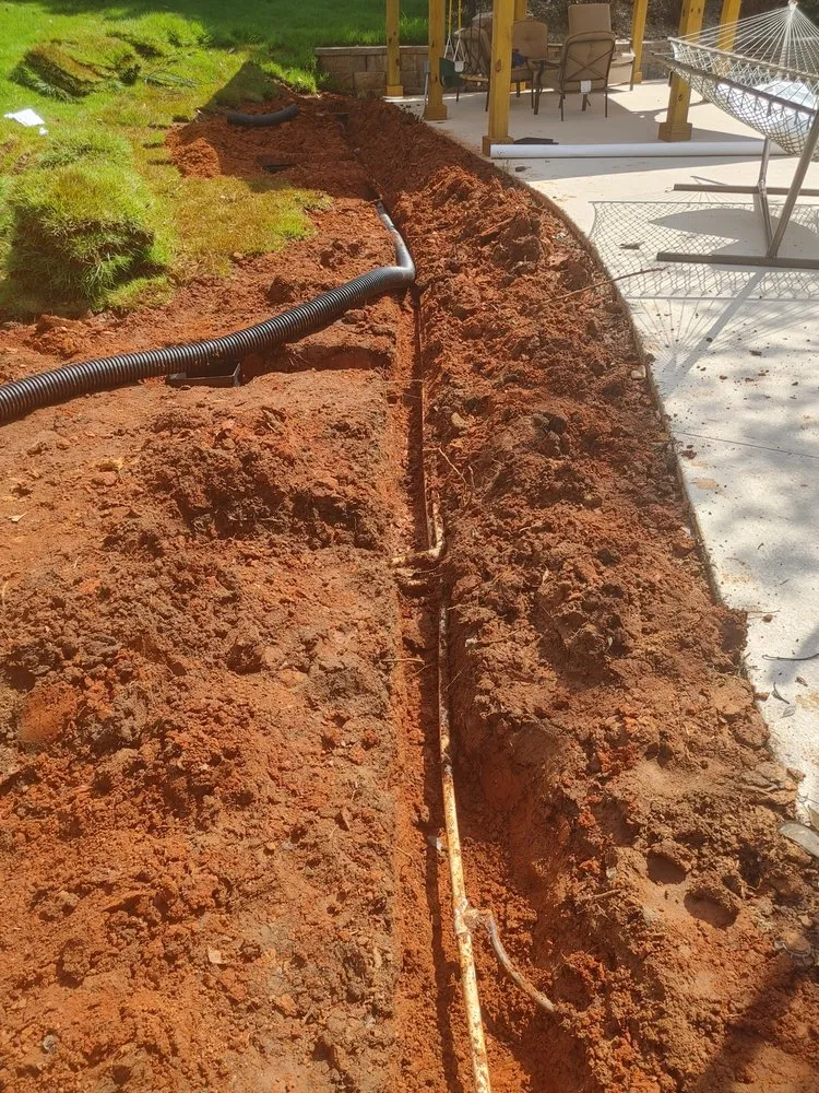 Custom outdoor landscaping for homes in Liberty, SC by Southern flow septic services