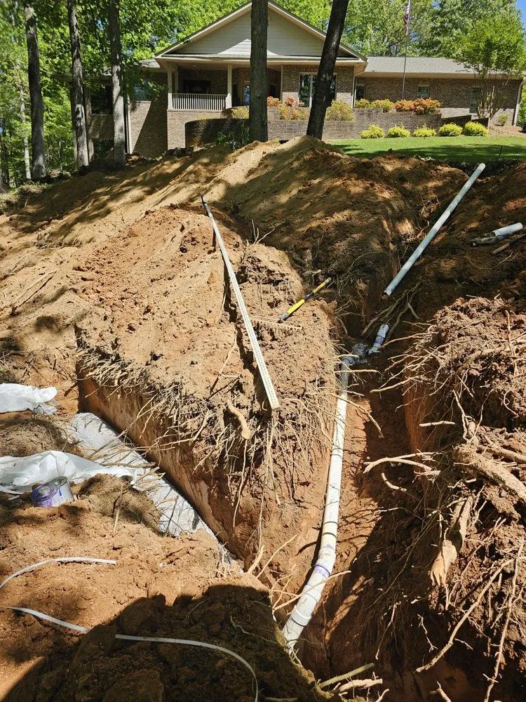 Professional yard cleanup service for homes in Liberty, SC by Southern flow septic services
