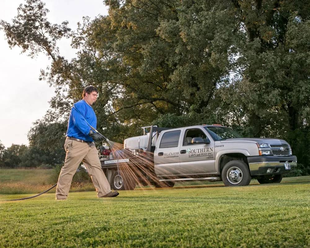 Top-rated lawn mowing service in Covington, TN by Southern Lawn and Pest