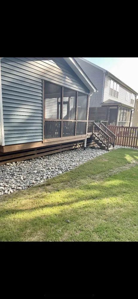 Custom residential landscaping with custom design in Wake Forest, NC by Southern Lawn Care