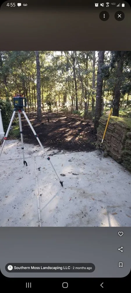 Custom outdoor landscaping with custom design in Myrtle Beach, SC by Southern Moss Landscaping