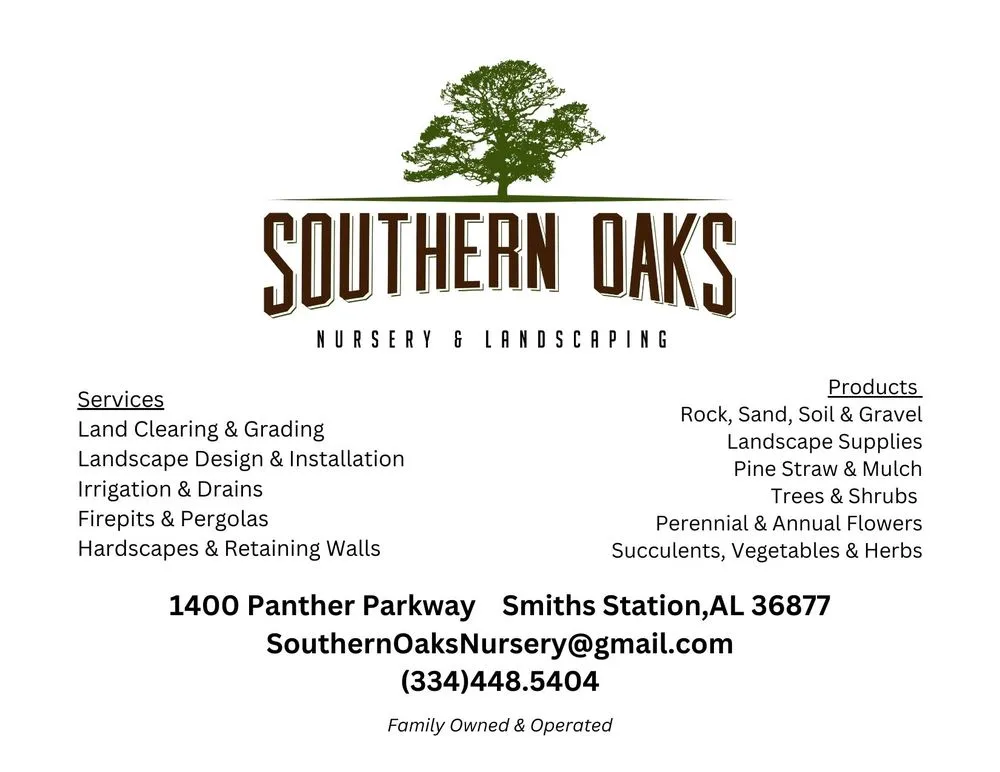 Top-rated landscape design in Smiths Station, AL - Southern Oaks Nursery & Landscaping