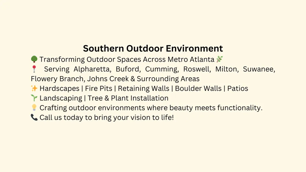 Affordable landscaping services in Buford, GA - Southern Outdoor Environment