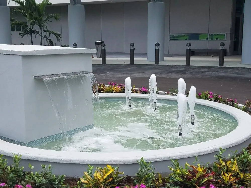 Custom outdoor landscaping in Boca Raton, FL by Southern Pond and Fountain