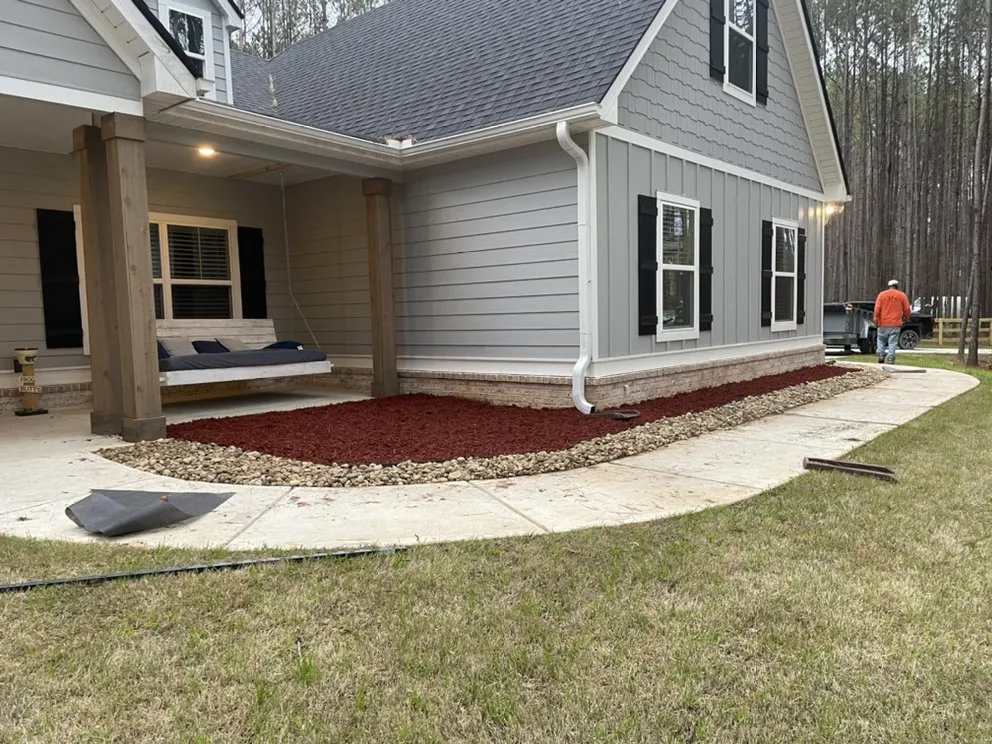 Custom lawn mowing service for residential properties in Newnan, GA by Southern Pride Landscaping