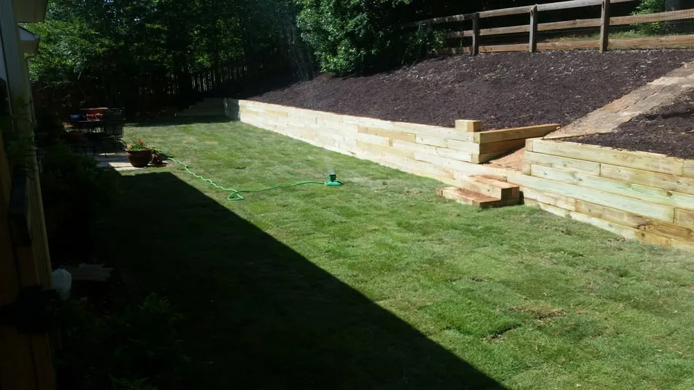 Professional yard cleanup service with custom design in Dacula, GA by Southern Quality Landscape LLC