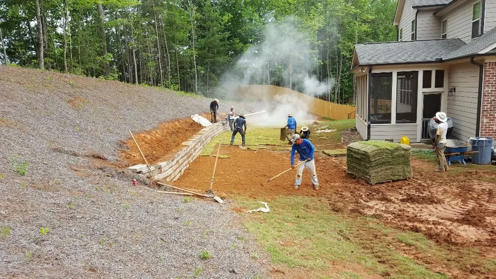 Top-rated landscape installation with custom design in Dacula, GA by Southern Quality Landscape LLC