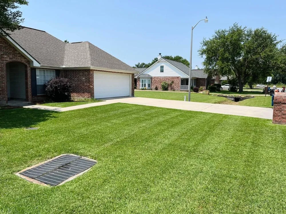 Reliable lawn mowing service with custom design across Youngsville, LA - Southern Roots Lawn Maintenance