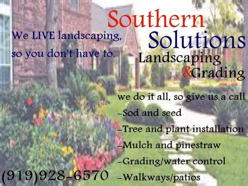 Local lawn mowing service for outdoor upgrades in Fuquay Varina, NC by Southern Solutions Landscaping