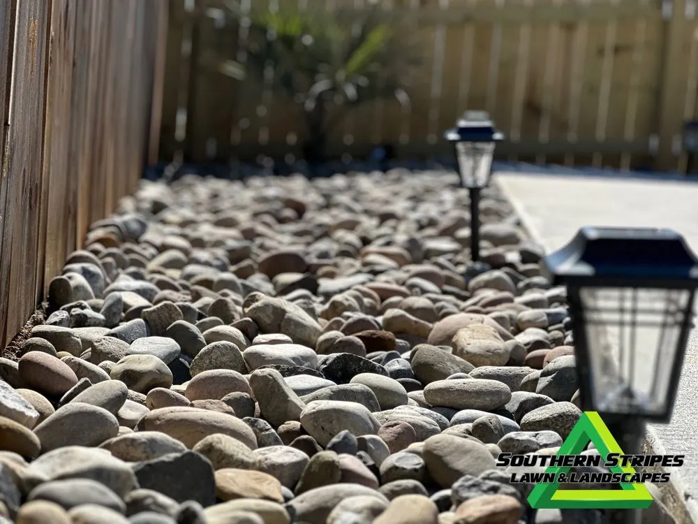 Affordable landscape design in Simpsonville, SC by Southern Stripes Lawn & Landscapes