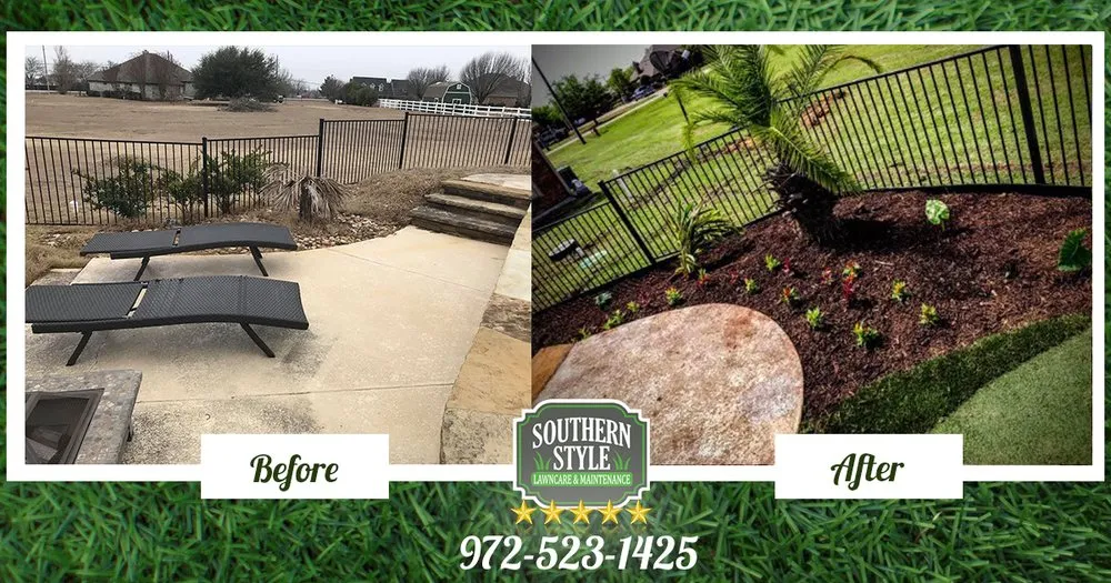 Local landscape installation in Forney, TX - Southern Style Landscaping