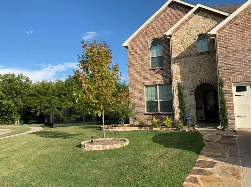 Professional outdoor landscaping in Forney, TX by Southern Style Landscaping