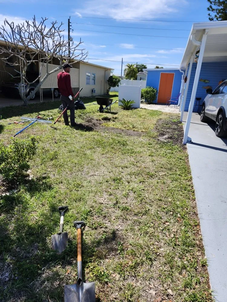 Custom garden landscaping with custom design across Bradenton, FL - Southern Touch 911 handyman Services