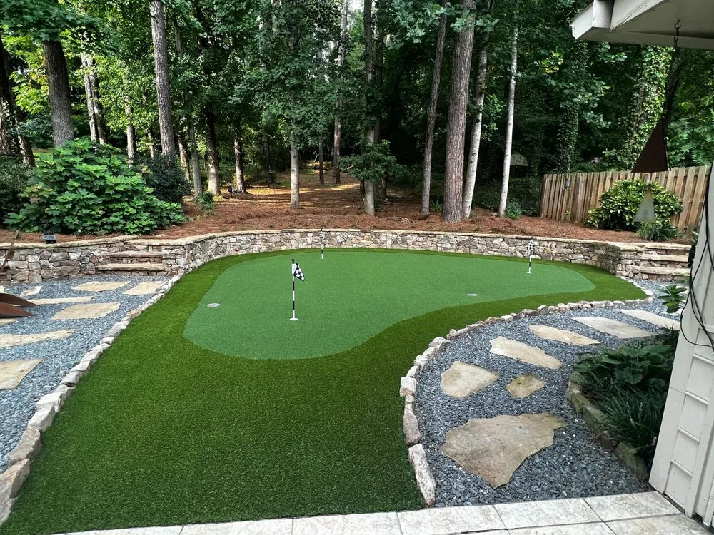 Professional landscape design for residential properties in Chamblee, GA by Southern Turf
