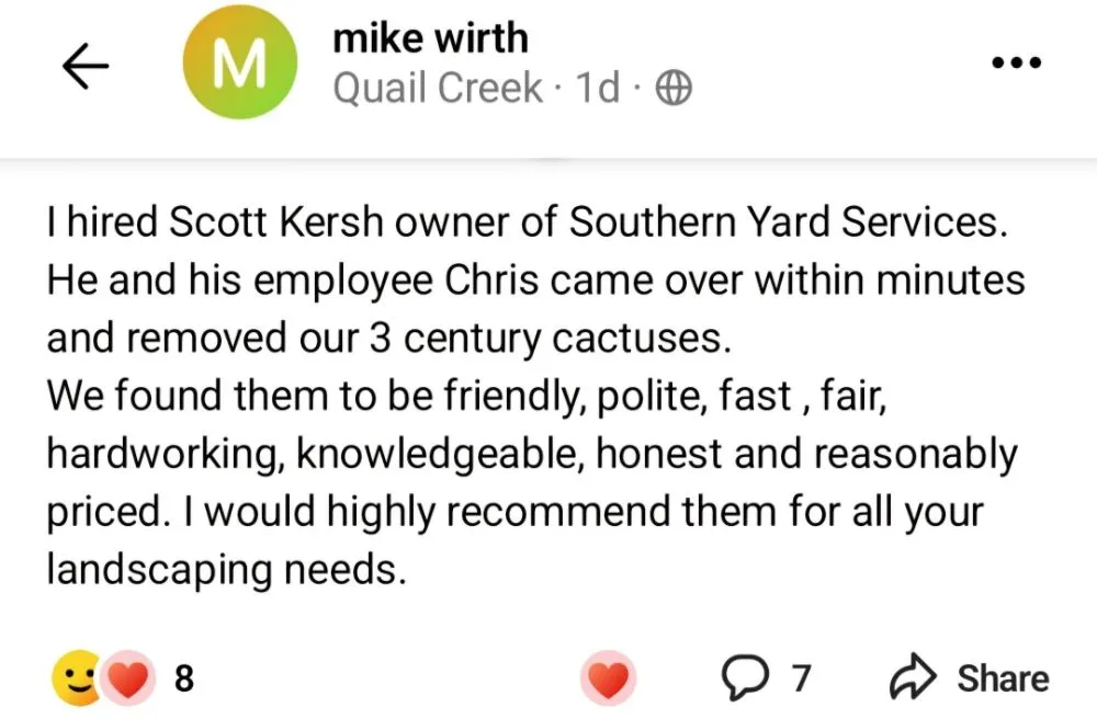 Local residential landscaping for homes across Amado, AZ - Southern Yard Services