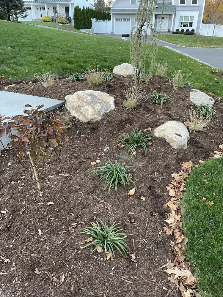 Custom landscape design for year-round maintenance in North Haven, CT by Southgate Nurserymen