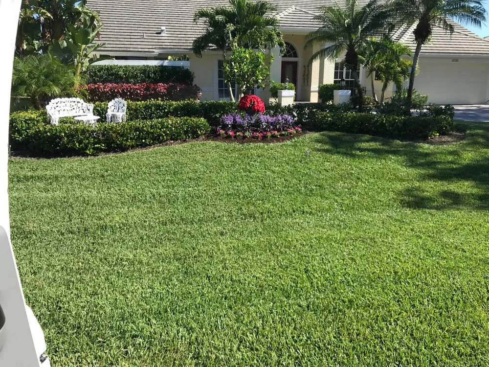 Professional landscape installation for year-round maintenance in Bonita Springs, FL by Southwest Quality Lawn - Lawn Care & Landscaping Service
