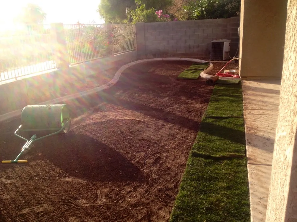 Custom landscape design for year-round maintenance in Maricopa, AZ by Southwest Sod