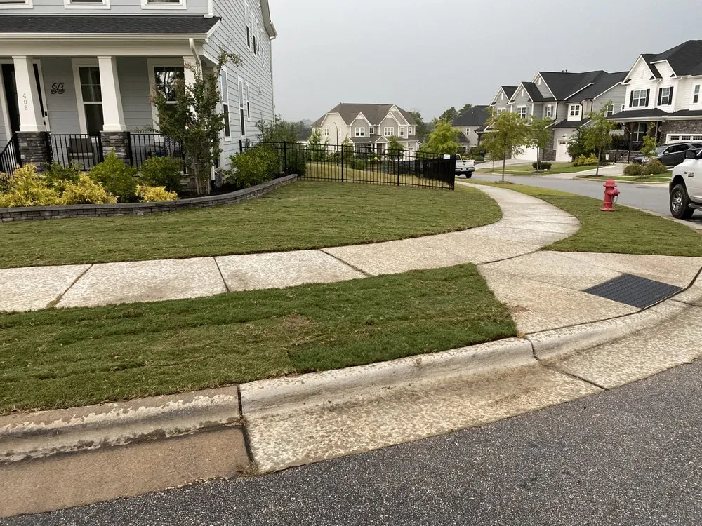 Custom landscape installation near you in Sanford, NC by SP Concrete, Grading and Landscaping