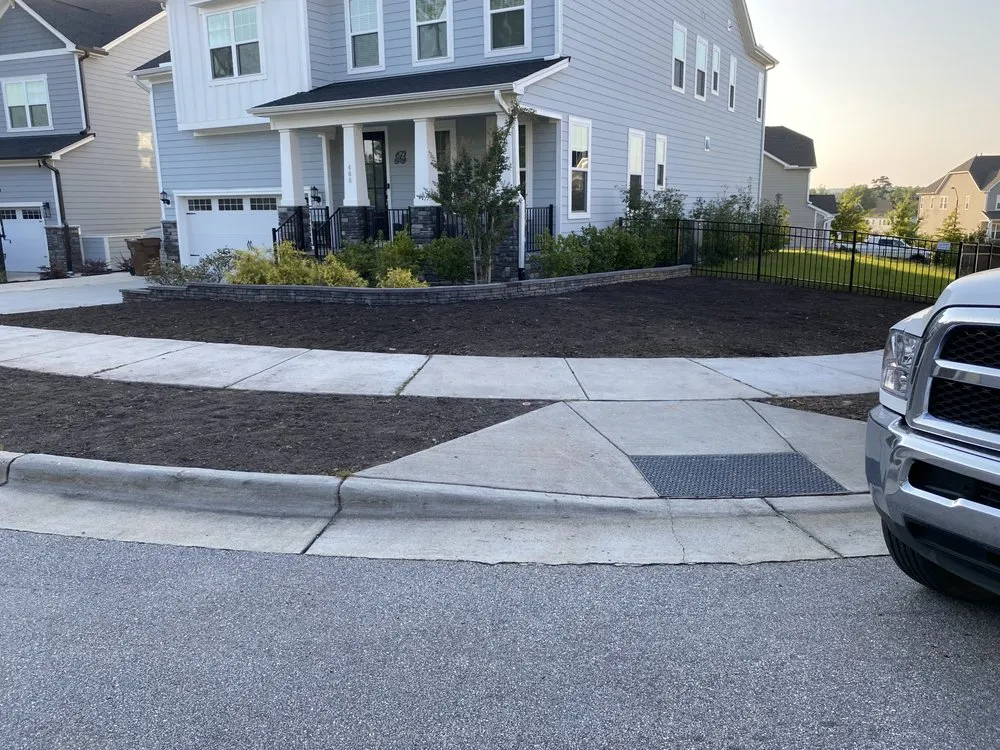 Custom outdoor landscaping in Sanford, NC - SP Concrete, Grading and Landscaping
