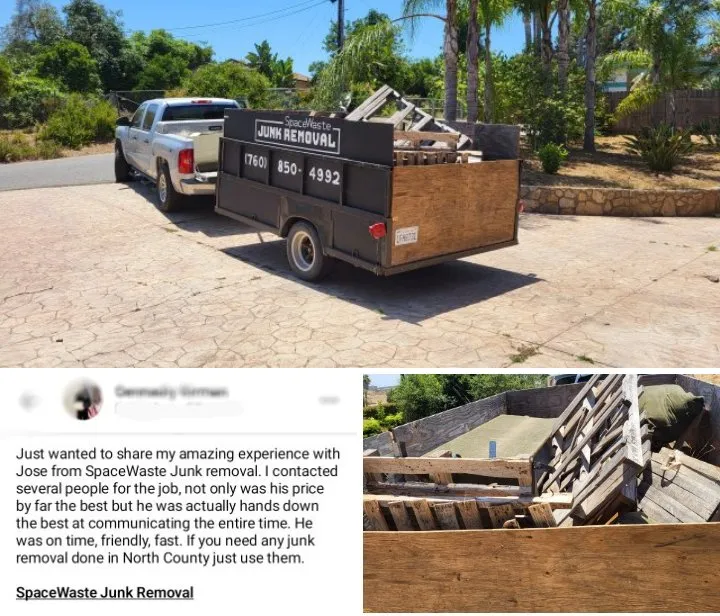 Expert yard cleanup service in Fallbrook, CA by SpaceWaste