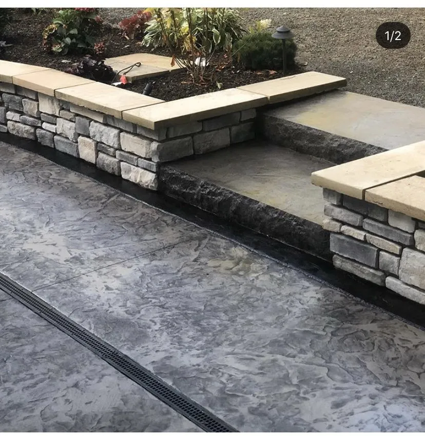 Professional residential landscaping with custom design in Chesterland, OH by Specialized Concrete