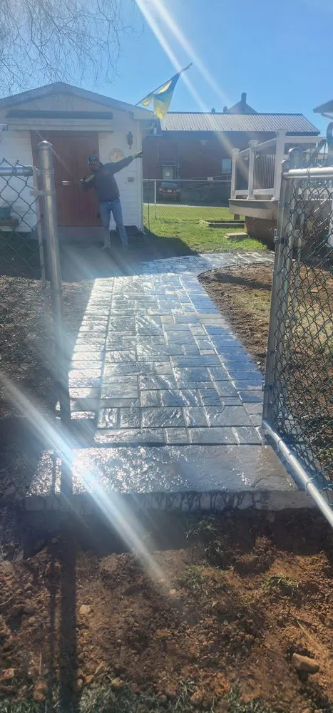 Custom landscape installation in Hazleton, PA by Speedy Garcia Landscaping Corp