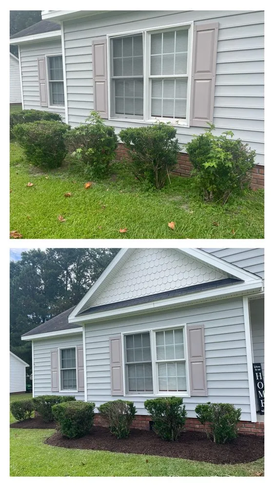 Professional landscape installation for residential properties in Myrtle Grove, NC by Spencer Property Maintenance