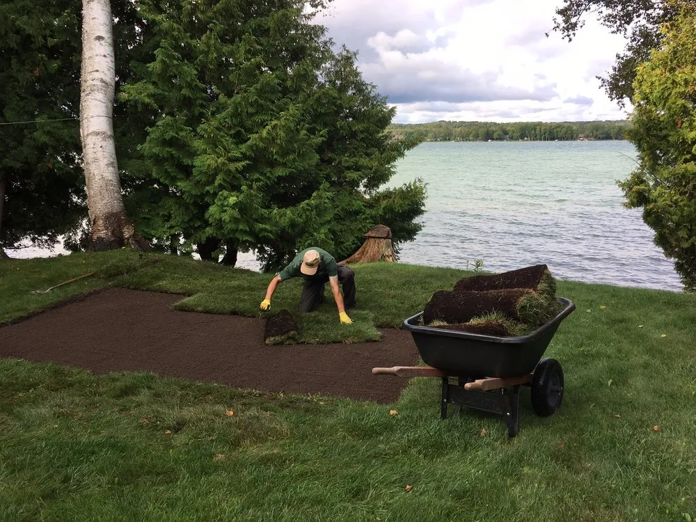 Top-rated outdoor landscaping for outdoor upgrades in Lake Leelanau, MI by Spinniken Lawn & Irrigation