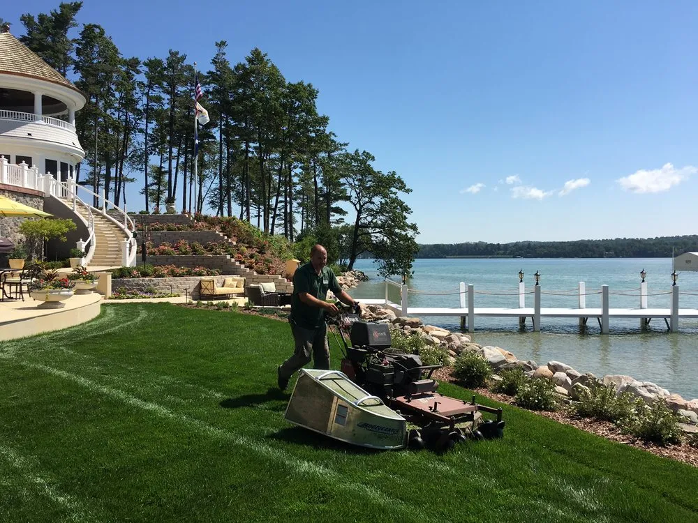 Local landscape installation in Lake Leelanau, MI by Spinniken Lawn & Irrigation
