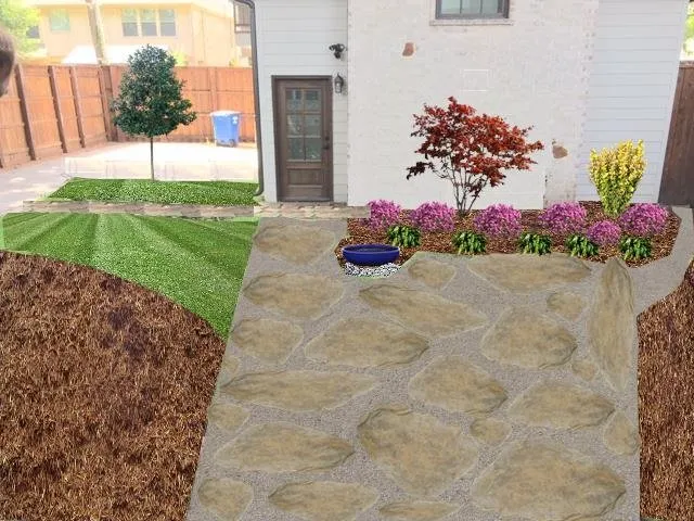Top-rated outdoor landscaping with custom design in Lewisville, TX by Splendid Gardens Landscaping
