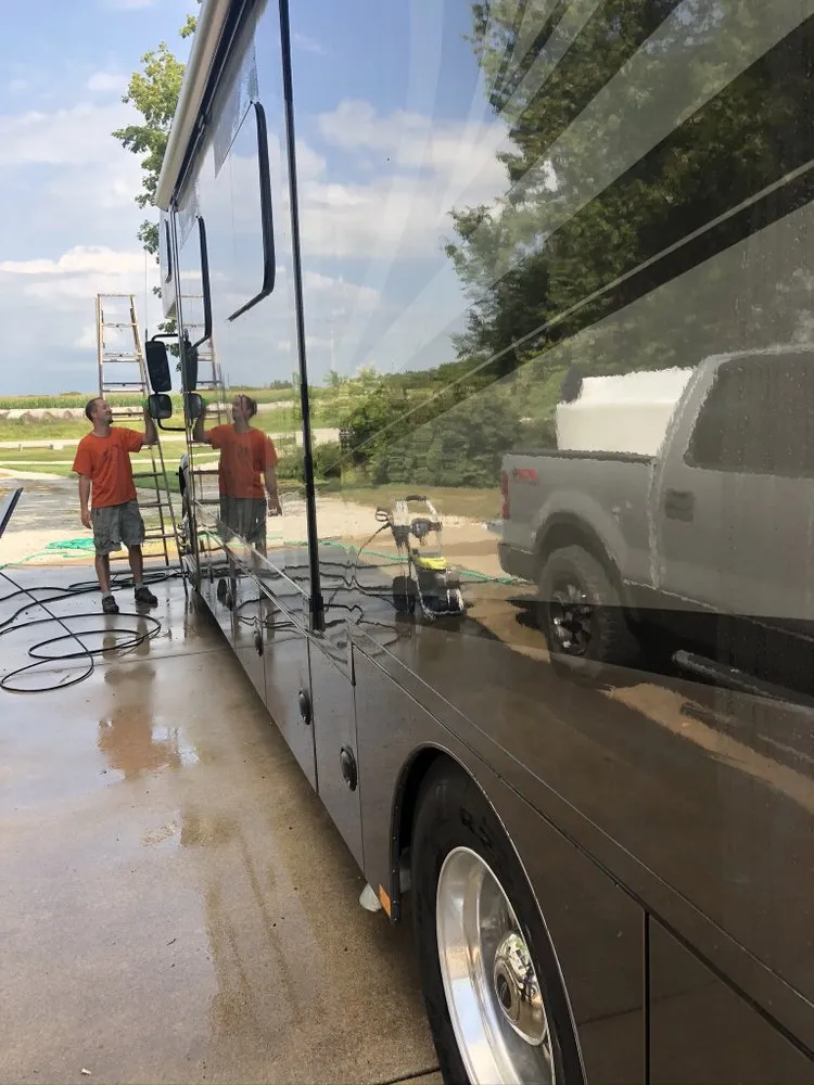 Professional outdoor landscaping in Canton, IL by Spoon River Pressure Washing